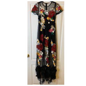 Black Floral Maxi Dress